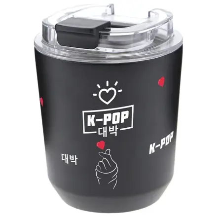 K-Pop Black termo hrnček 280ml produktová fotografia