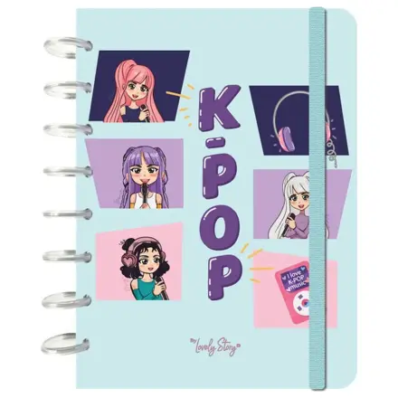 K-Pop Mint A5 zápisník produktová fotografia