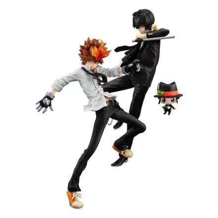 Katekyo Hitman Reborn! G.E.M. Series PVC Socha Tsunayoshi Sawada & Kyoya Hibari & Reborn Sada 21 cm produktová fotografia