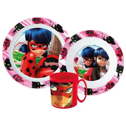 Miraculous: Tales of Ladybug & Cat Noir Adventures Heroes Jedálenská súprava, Micro Plastová súprava s hrnčekom produktová fotografia