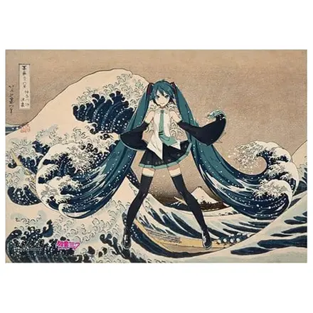 Katsushika Hokusai x Hatsune Miku Akrylový panel Tridsaťšesť pohľadov na horu Fuji The Great Wave off Kanagawa 30 cm produktová fotografia