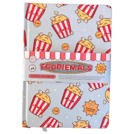 Kawaii Popcorn prémiový voňavý poznámkový blok produktová fotografia