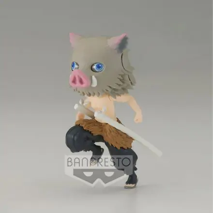 Demon Slayer Kimetsu No Yaiba Inosuke Hashibira Q posket petit figúrka 7 cm termékfotója