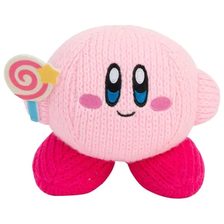Kirby Nuiguru-Knit plyšová figúrka Kirby s nepremožiteľným cukríkovým prútikom produktová fotografia