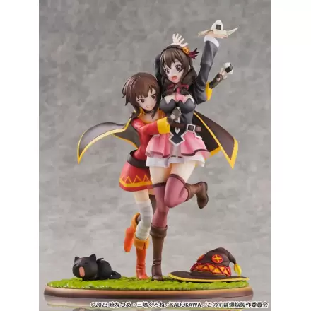 Konosuba: God's Blessing on This Wonderful World! SHIBUYA SCRAMBLE FIGURE PVC Socha figúrka 1/6 Megumin & Yunyun Futari wa Otomodachi Ver. 26 cm termékfotója