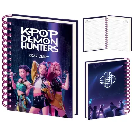 KPop Demon Hunters A5 Wiro diár 2027 produktová fotografia