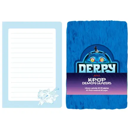 Kpop Demon Hunters Derpy A5 plyšový zápisník produktová fotografia