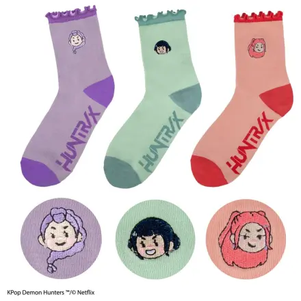 KPop Demon Hunters ponožky Sada 3 HUNTR/X produktová fotografia
