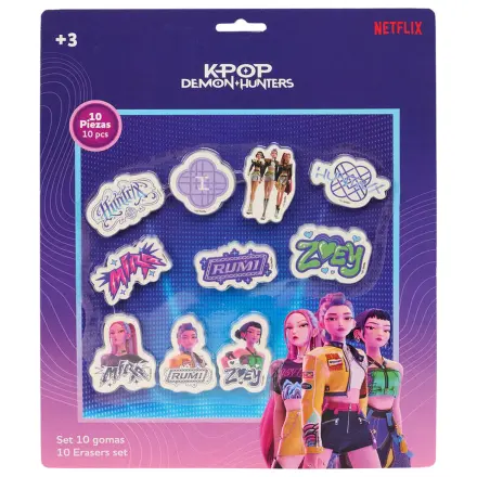 Kpop Demon Hunters sada gúm produktová fotografia