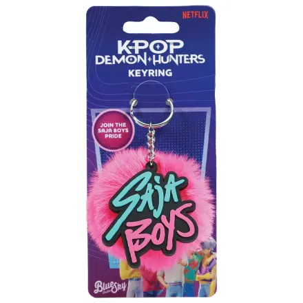 KPop Demon Hunters Pom Pom Kľúčenka Saja Boys produktová fotografia
