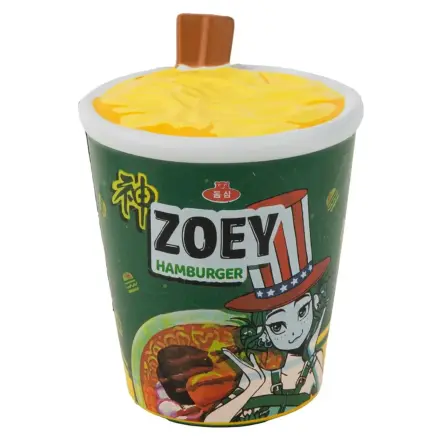 KPop Demon Hunters Squishy antistresová figúrka Zoey Hamburger Noodles produktová fotografia