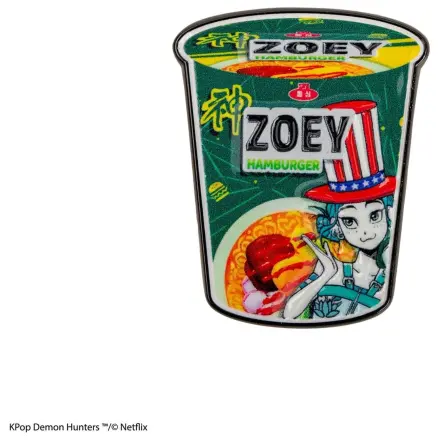 KPop Demon Hunters odznak Zoey Hamburger Noodles produktová fotografia