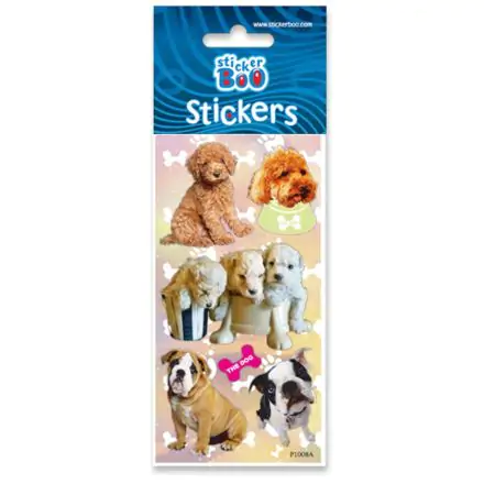 Nálepka psa so strieborným zdobením produktová fotografia