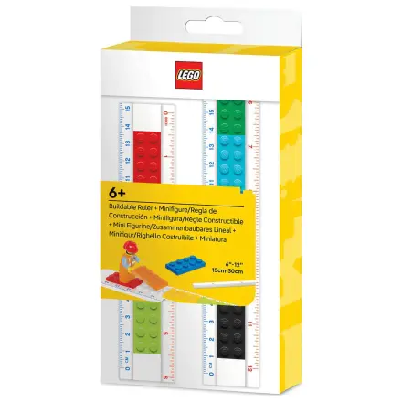 Lego Construction worker minifigure pravítko produktová fotografia