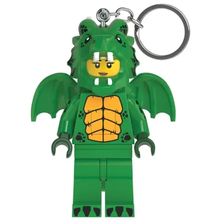 Lego Minifigúrka Keychain Light Green Dragon Girl produktová fotografia