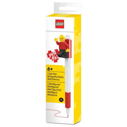 Lego červené gélové pero s minifigúrkou produktová fotografia