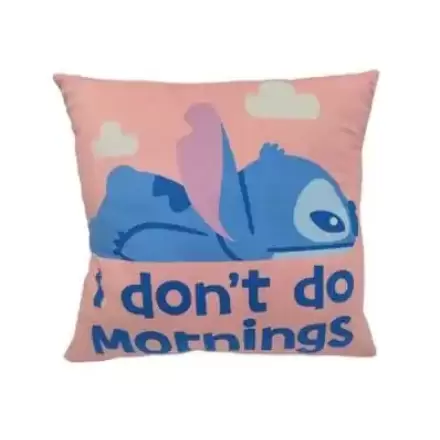 Lilo & Stitch Vankúš Stitch I don't do mornings 40 cm termékfotója