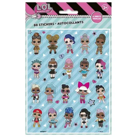 LOL Surprise Friends súprava nálepiek, 4 listy produktová fotografia