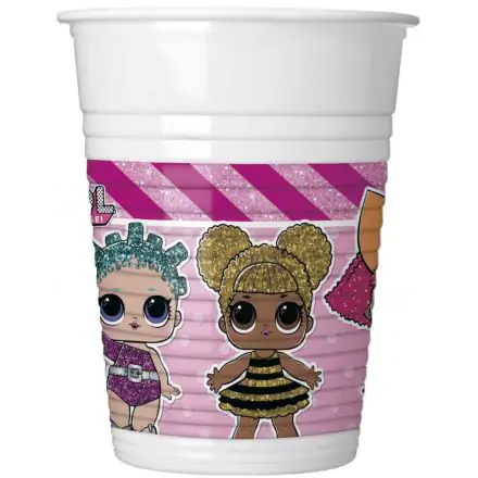 LOL Surprise Glitterati plastové poháre 8-balenie 200 ml produktová fotografia