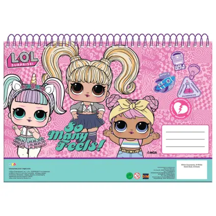 LOL Surprise Many Feels A/4 Špirálový skicár, 30 listov produktová fotografia