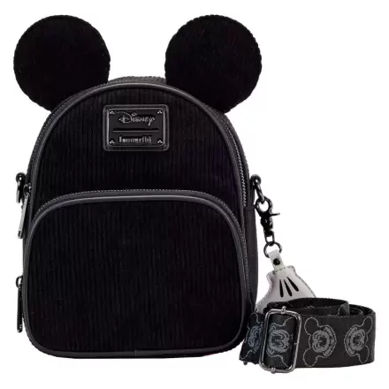 Loungefly Disney 100 Mickey Mouse Classic konvertibilný mini ruksak a crossbody taška 20 cm produktová fotografia