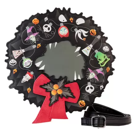 Loungefly Disney Nightmare Before Christmas Wreath String Lights Glow crossbody taška 23 cm termékfotója