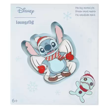 Loungefly Disney Stitch Holiday Snow Angel Odznak produktová fotografia