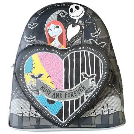 Loungefly The Nightmare Before Christmas Jack & Sally Split Heart ruksak 26 cm produktová fotografia