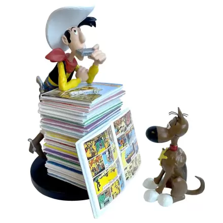 Lucky Luke: Lucky Luke and Rantanplan Stack of Comics Zberateľská figúrka produktová fotografia