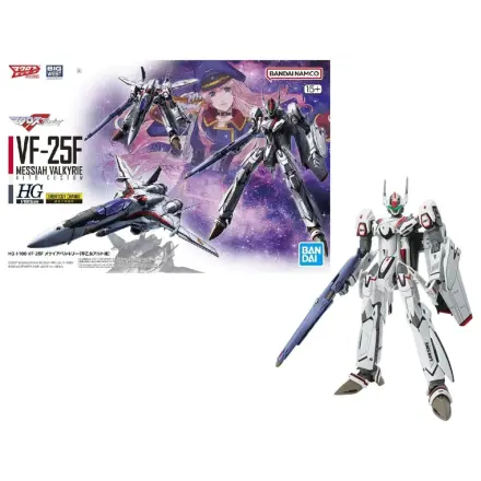 Macross HG 1/100 VF-25F Messiah Valkyrie Alto Custom súprava modelu produktová fotografia