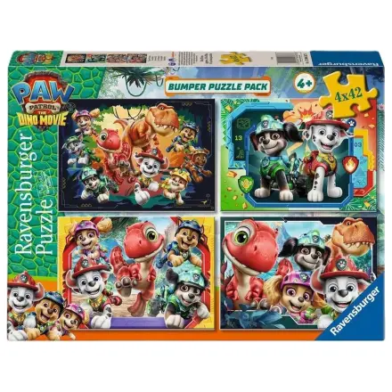 Paw Patrol Dino Movie puzzle 4x42 kusov produktová fotografia