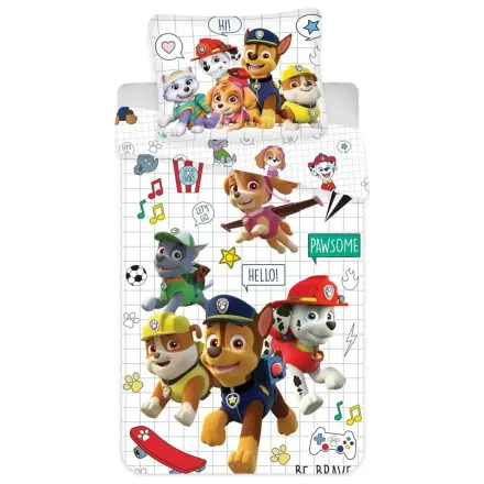 Paw Patrol Grid detská, predškolácka obliečka na perinu produktová fotografia