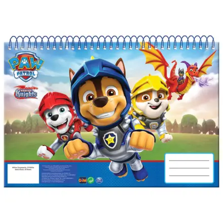 Paw Patrol Knights A/4 špirálový skicár, 30 listov produktová fotografia