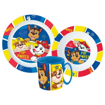 Paw Patrol Pup Power jedálenská súprava, súprava z mikroplastu s hrnčekom 350 ml produktová fotografia