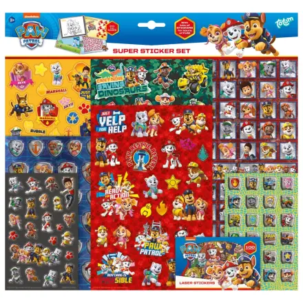 Paw Patrol Rescue Repeat Super Sticker Set s hračkou produktová fotografia
