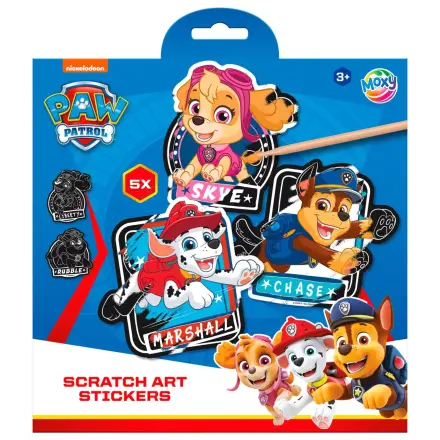 Paw Patrol Team Scratch Art súpravy nálepiek produktová fotografia