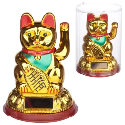 MANEKI-NEKO Solárna postavička pre šťastie 14 cm produktová fotografia