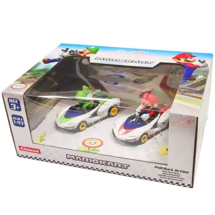 Mario Kart Mario + Yoshi Pull Speed set 2 autá termékfotója