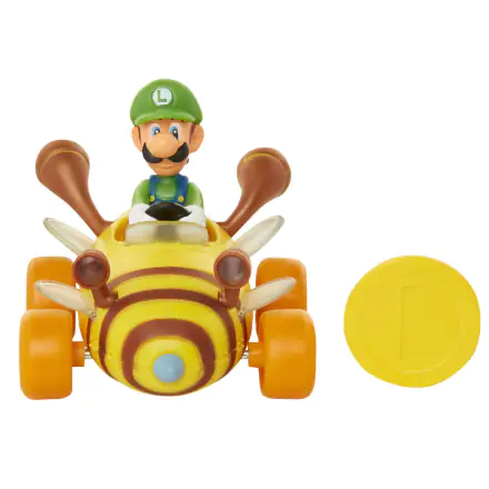 Mario Kart wave 1 Super Mario Coin Racers Luigi figúrka 6 cm termékfotója