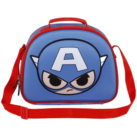 Marvel Avengers Captain America figúrka s pohyblivou hlavou 3D obedová taška produktová fotografia