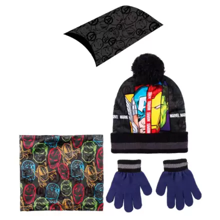Marvel Avengers detský nákrčník, čiapka a set rukavíc produktová fotografia