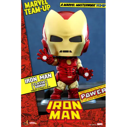 Marvel Comics Cosbaby (S) Mini figúrka Iron Man (Classic Armor) 10 cm termékfotója