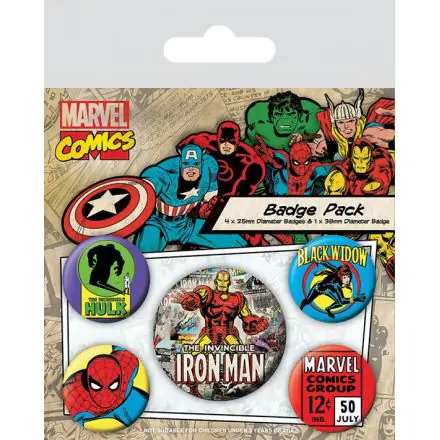 Marvel Comics Pin-Back Buttons 5-kusová sada Iron Man termékfotója