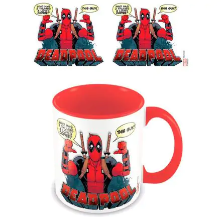 Deadpool farebný hrnček s vnútornou stranou 2 Thumbs produktová fotografia