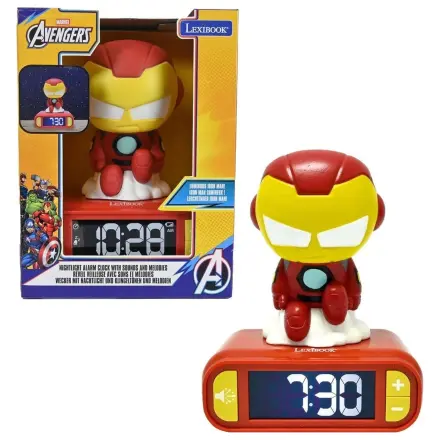 Marvel Iron Man budík s nočným svetlom produktová fotografia