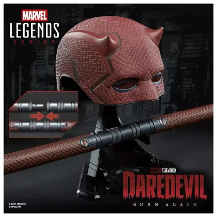 MARVEL Helmet & Billy club prémiová replika pre hranie rolí Daredevil Legend Series produktová fotografia