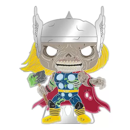 Marvel Zombie Loungefly POP! Smaltovaný odznak Thor (Svietiaci v tme) 10 cm produktová fotografia