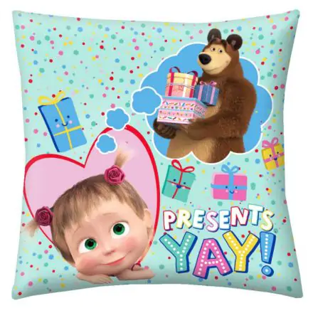 Masha and the Bear Vankúš, Dekoračný vankúš 40*40 cm produktová fotografia