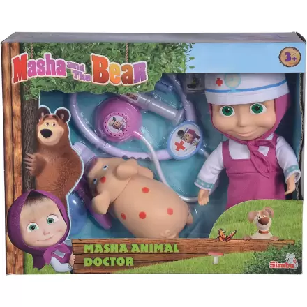 Masha and Bear Masha veterinárna bábika 23cm produktová fotografia
