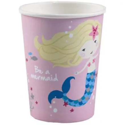 Mermaid papierové poháre 8 ks 250 ml produktová fotografia